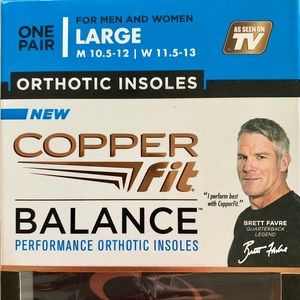 CopperFit orthotic insoles. L(M 10.5-12,W11.5-13